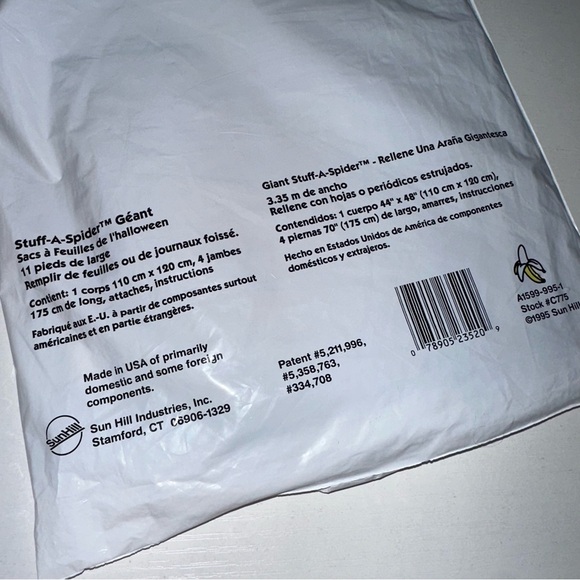 Vintage 1995 Giant Stuff-A-Spider 11’ Halloween Yard Decor - Picture 5 of 5